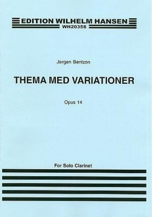 Thema mit Variationen op.14 fr Klarinette