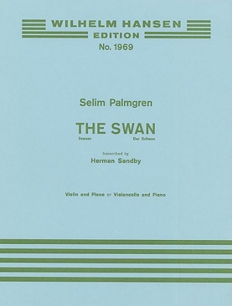 Selim Palmgren, The Swan Violin or Cello and Piano Buch