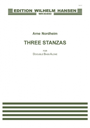 Arne Nordheim, Nordheim Three Stanzas Double Bass Buch