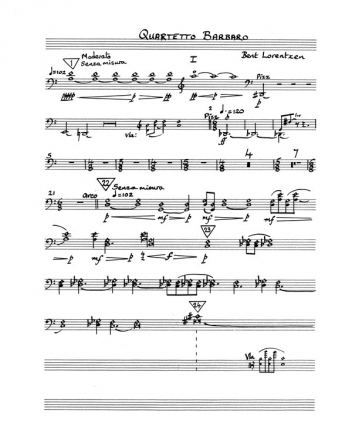 Bent Lorentzen, Quartetto Barbaro Orchestra Stimmen-Set