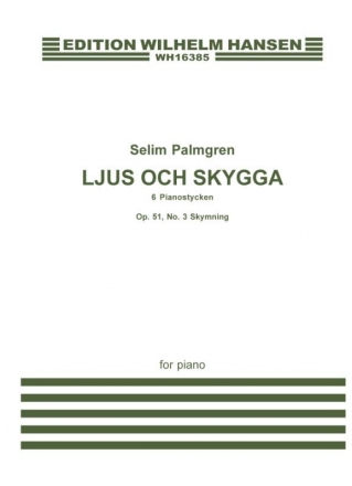Selim Palmgren, Skymning Op. 51 No. 3 Klavier Buch