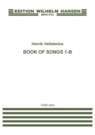 Henrik Hellstenius, Book Of Songs I  Buch