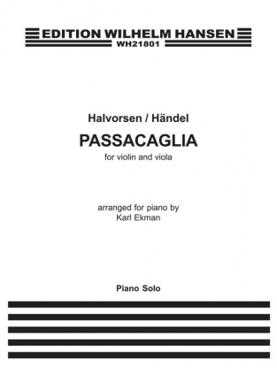 Passacaglia for violin and viola for piano
