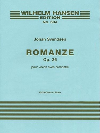 Romance op.26 for violin and orchestra for violin and piano