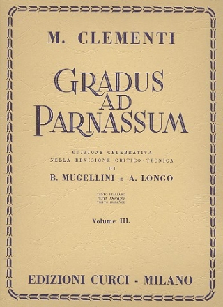 Gradus ad parnassum vol.3 for piano (dt/fr/sp)