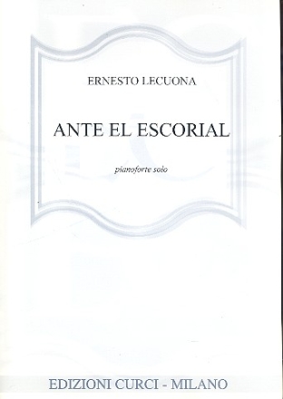 Ante el Escorial per pianoforte