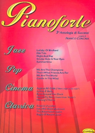 Pianoforte vol.3: jazz, pop, cinema classica, antologia a cura di concina, franco