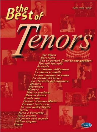 The Best of Tenors for piano/vocal/guitar