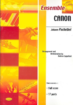 Canon for flexible Ensemble score+17 parts Cappellari, A., arr.