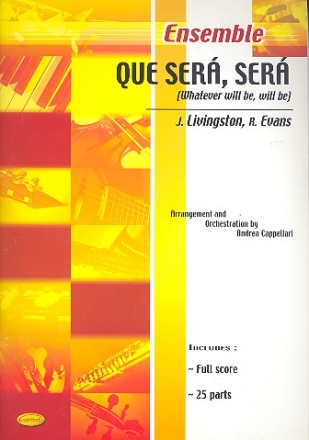 Que sera sera for orchestra score and parts Cappellari, Andrea,  arr.