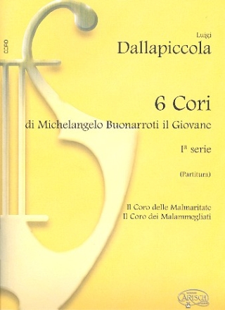 6 cori di Michelangelo Buonarroti il Giovane vol.1 (2 cori) fr gem Chor a cappella Partitur