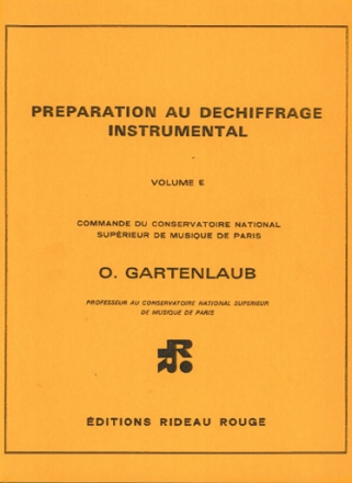 Odette Gartenlaub, Volume e - Suprieur Alle Instrumente Buch