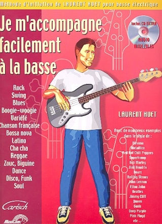 Je m'accompagne facilement a la basse (+CD-ROM): for bass guitar/tab