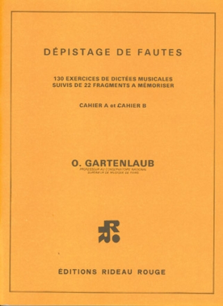 Odette Gartenlaub, Depistage De Fautes Cahiers A & B Tres Difficile  Buch