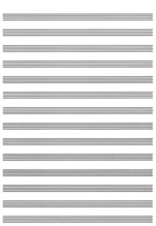 Carta da Musica (Cuadernillo, Papier  Musique)  Blatt