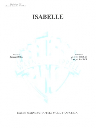 Isabelle for voice and piano Einzelausgabe