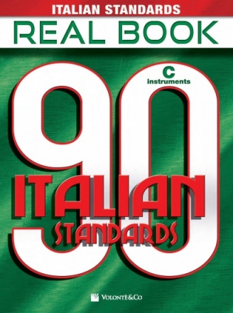 90 Italian Standards Real Book for c instruments Songbook (melody line, chords, lyrics)