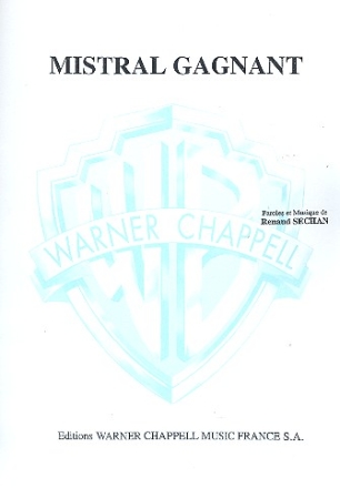 Mistral Gagnant: Einzelausgabe Gesang und Klavier mit Gitarrenakkorden