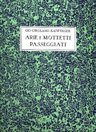 Arie e mottetti passeggiati facsimile