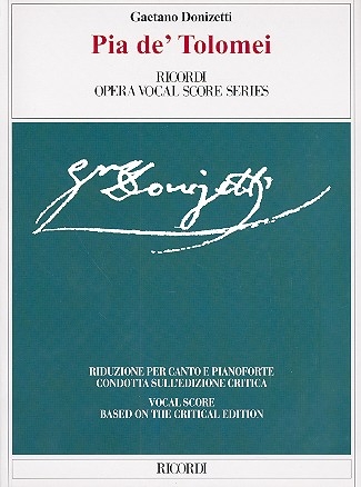 Pia de' Tolomei vocal score (it)