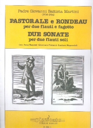 Pastorale e rondeau per 2 flauti e fagotto e 2 sonate per 2 flauti soli Mancini, A., rev.