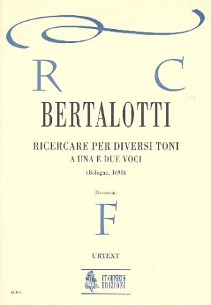 Ricercare per diversi toni a 1 e 2 voci per soprano e contralto Bologna 1698