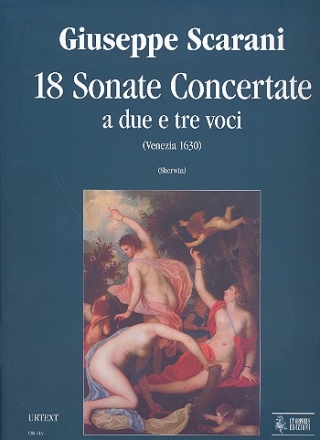 18 sonate concertante a 2 e 3 voci partitura