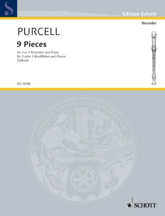 9 Pieces for 2-3 recorders and piano parts
