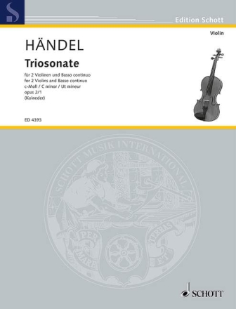 9 Triosonaten op. 2 Nr. 1 f�r 2 Violinen und Basso continuo