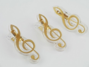 Klammer Violinschlssel golden 7cm