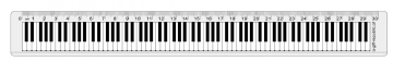 Lineal Tastatur 30 cm transparent