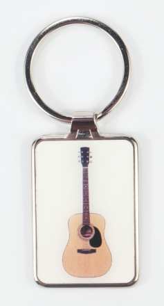 Schlsselanhnger Gitarre 7,5 x 3 cm Metall