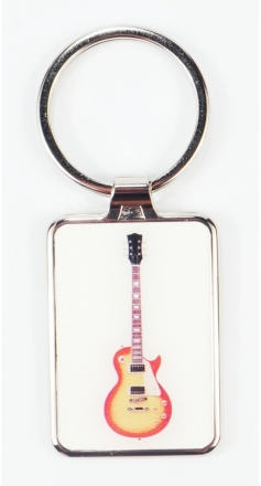 Schlsselanhnger elektrische Gitarre 7,5 x 3 cm Metall