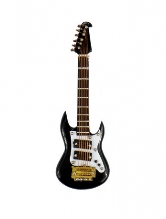 Magnet  Elektrische Gitarre schwarz 10 cm