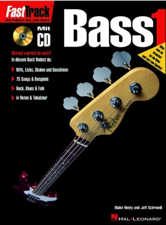 Fast Track Bass Band 1 (+CD) Riffs, Licks, Skalen und Balinien Noten und Tabulatur