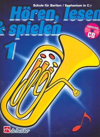 Hren lesen und spielen Bd.1 (+CD) Schule fr Bariton / Euphonium im Bass-Schlssel