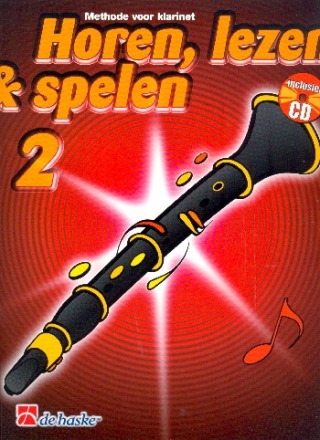 Horen lezen & spelen vol.2 (+CD) voor klarinet (nl)