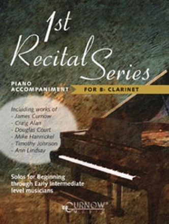 First Recital Series for clarinet and piano piano accompaniment