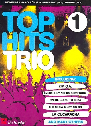 Top Hits Trio Band 1 fr 3 Blockfloeten (SAA) Partitur