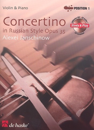 Concertino in Russian Style a-Moll op.35 (+CD) fr Violine und Klavier