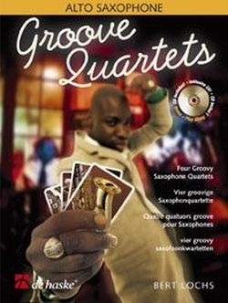 Groove quartets (+CD) for 4 saxophones (AAAA),  score and parts