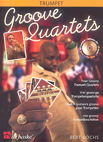Groove quartets (+CD) for 4 trumpets score and parts