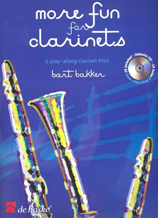 More Fun for Clarinets (+CD) for 3 clarinets score and parts