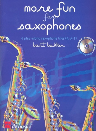More Fun for Saxophones (+Online Audio) for 3 saxophones (AAT) score and parts