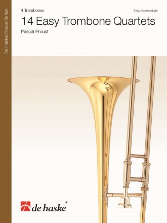 14 easy Quartets for 4 trombones score and parts