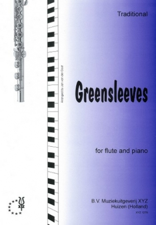 Greensleeves for flute and piano