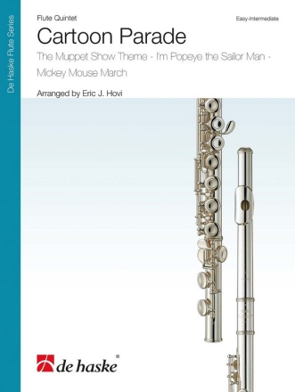 Cartoon Parade (Medley) for 5 flutes score and parts