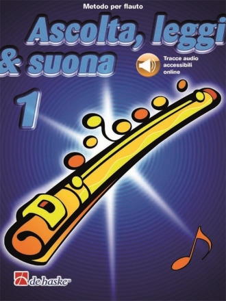Ascolta, leggi & suona 1 flauto Flute Book & Audio-Online