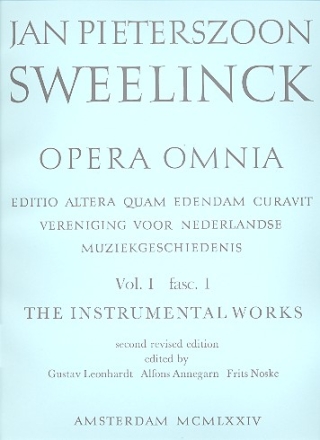 Opera omnia vol.1 vol.1 Keyboard Works - Fantasias and Toccatas