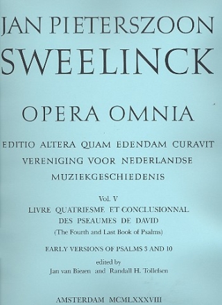 Opera omnia volume 5 livre quatriesme et conclusionnal des pseaumes de david